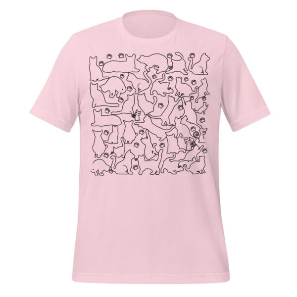 black and white cat shirt - Unisex t-shirt - Image 9