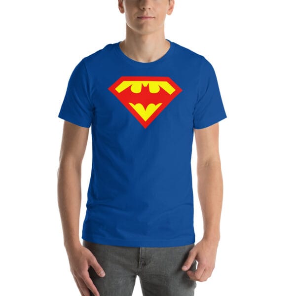 batman v superman logo t shirt gym t shirt- Unisex t-shirt - Image 2