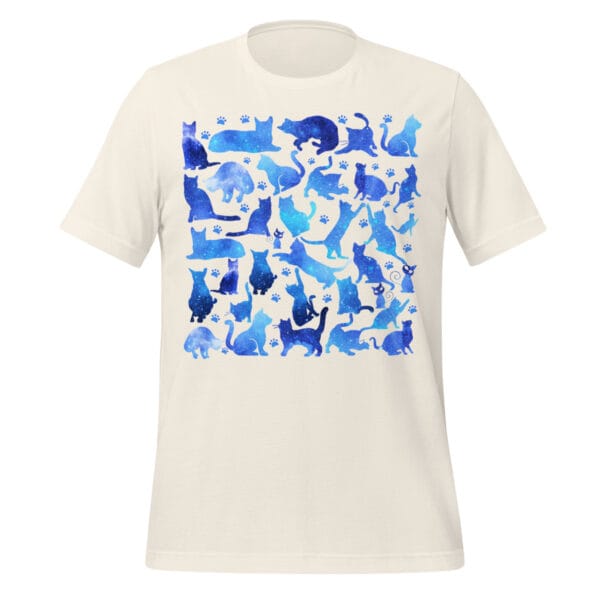 T Shirts for cat lovers - Unisex t-shirt - Cats Galaxy Pattern - Image 6