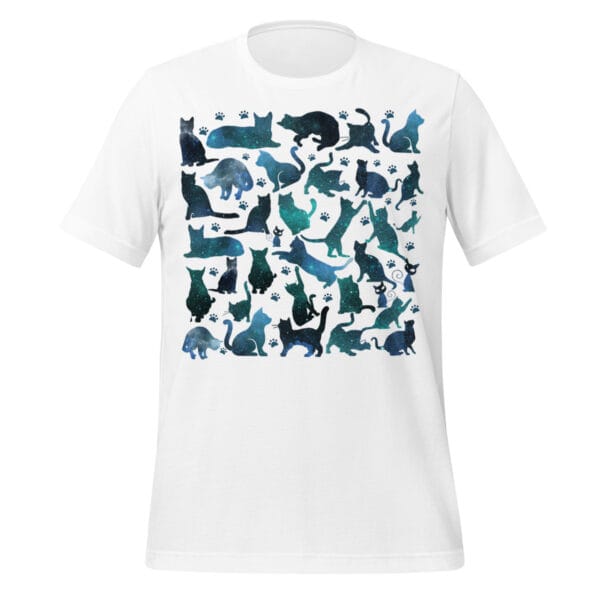 galaxy cat shirt - Unisex t-shirt - Galaxy cats Pattern - Image 2